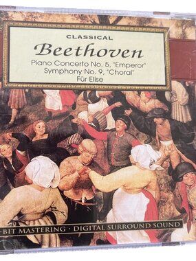 Beethoven Concerto 5 Emperor and Symphony 9 Choral Fur Elise Vox CD